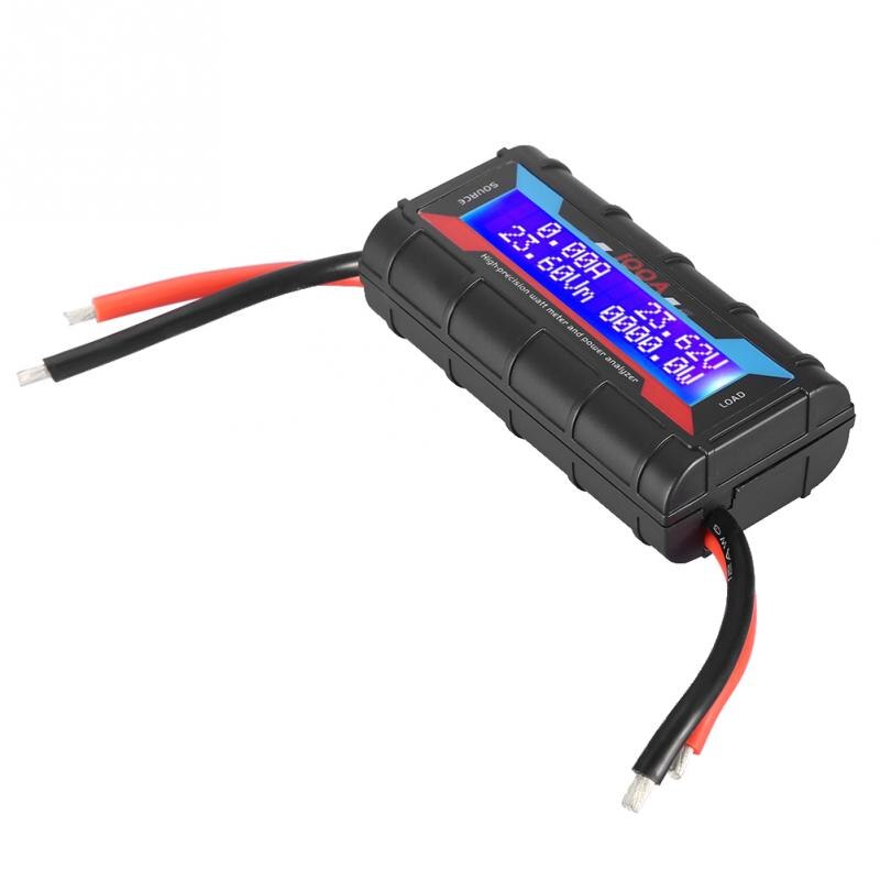 60v/100a digital wattmätare digital högnoggrannhet wattmätare effektanalysator rc volt amp meter lcd effektanalysator