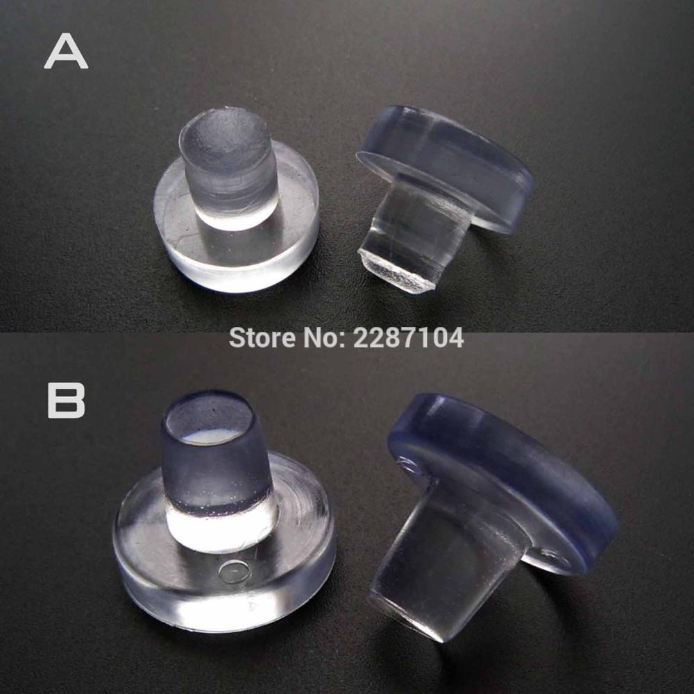 24pcs Clear Soft Embedded Built-in Furniture Chair Table Feet Leg Bottom Anti-skid glides shock Floor Protector Non-noise Pad