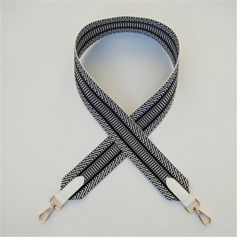 Colorido cinto de couro feminino saco acessórios arco-íris tecido ajustável alça para bolsa alça de ombro de náilon alças w211: J
