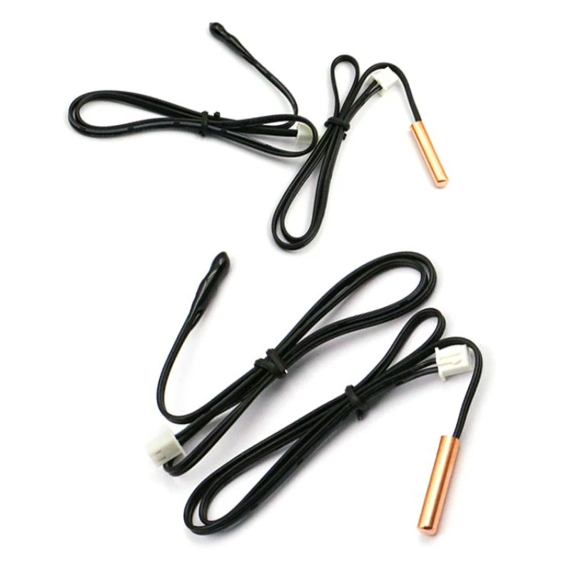 5PCS Klimaanlage Temperatur Sensor 5K 10K 15K 20K 25k 50K Klimaanlage Rohr Sensor gummi Kopf Kupfer Kopf