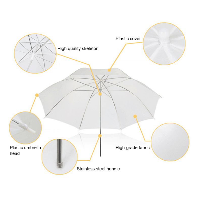 Diffuseur de Flash de 33 pouces de diamètre, parapluie pliable, Portable, pour photographie d'intérieur et d'extérieur, réflecteur noir et blanc, Durable