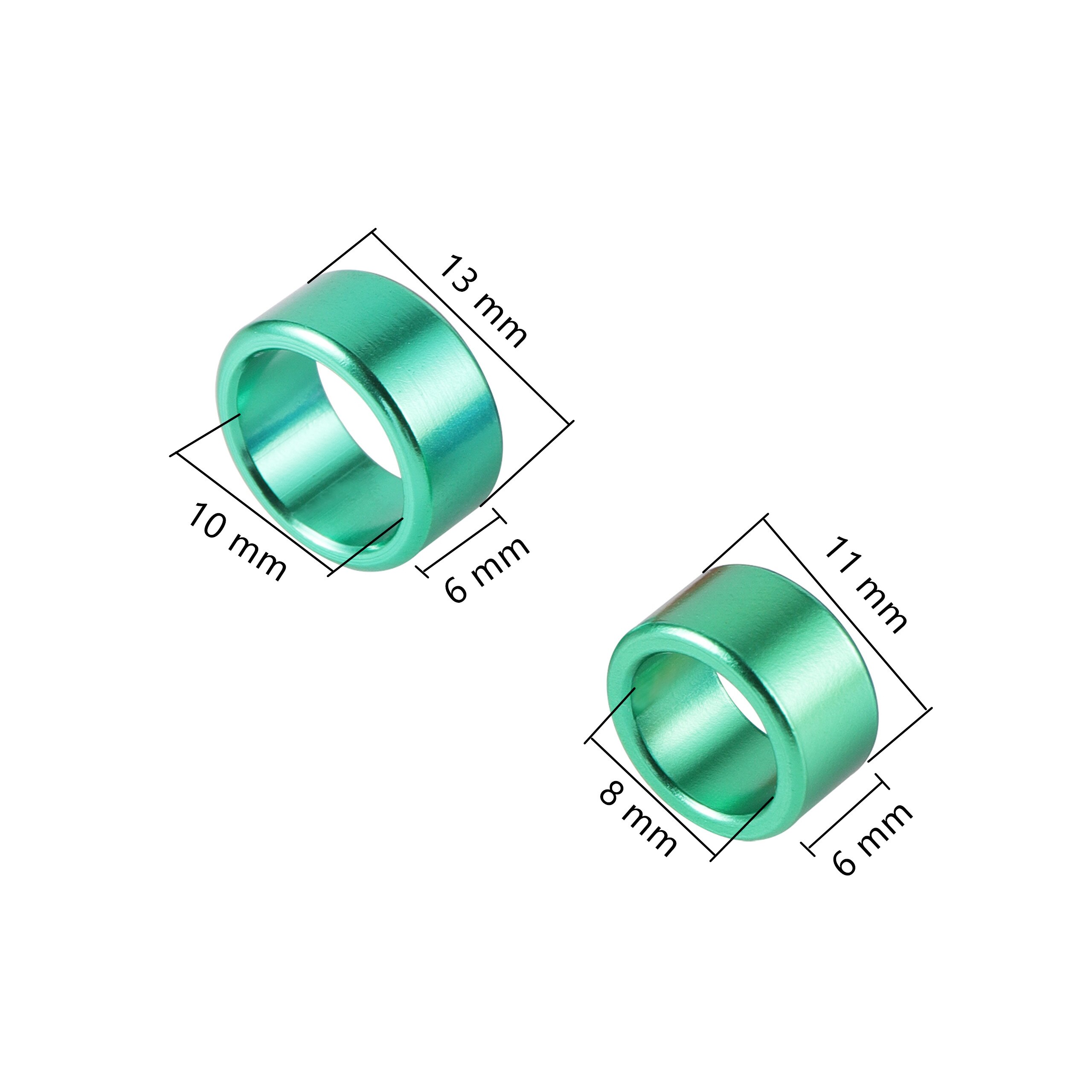 6 Colors Birds Feet Rings Inner Diameter 8mm/10mm Width 6mm Bird Ring Pigeon Dove Quail Foot Ring Farm Animal Carrier 10pcs