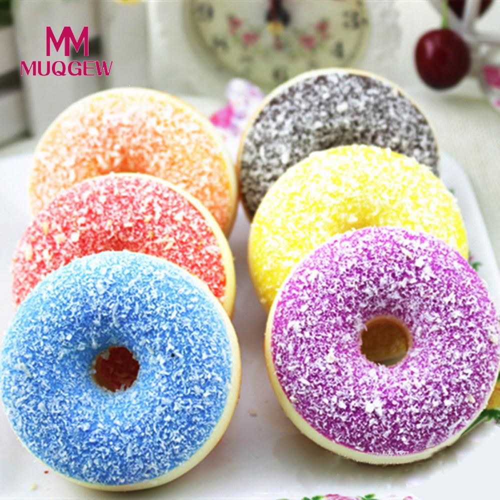 freundlicher Simulation Krapfen spielzeug Squishy quetschen betonen Reliever Weiche Bunte Krapfen Duft Langsam steigend Spielzeug tropfen schiff