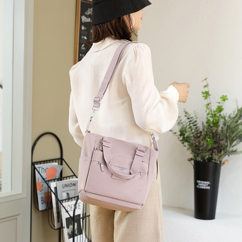 Grote Capaciteit Reizen Vrouwelijke Crossbody Tassen Rits Meerdere Pocket Handtas Toevallige Waterdichte Nylon Vrouwen Schouder Messenger Bag