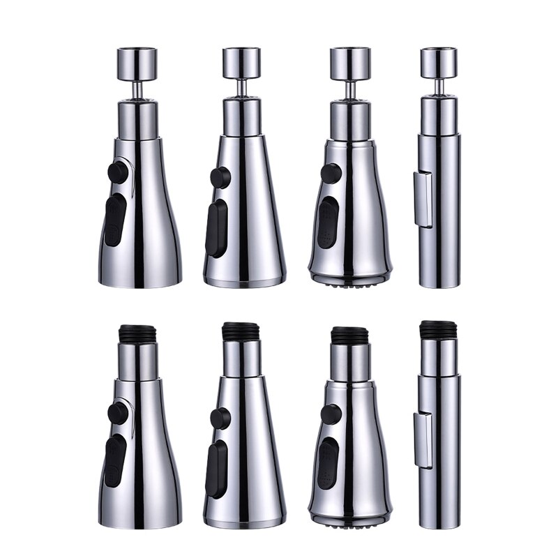 Q1JB Universal Kitchen Sink Pull Out Faucet Sprayer Nozzle 3 Modes Replacement Bathroom Basin Shower Head Tap Spout