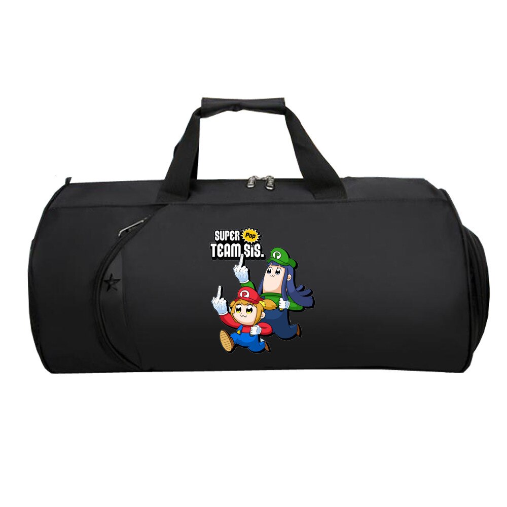 Pop Team Epic Reizen Bagage Tas Tieners Multifunctionele Grote Capaciteit Tas Mannen Vrouwen Hand Duffel Reizen Bagage Pakket: 03