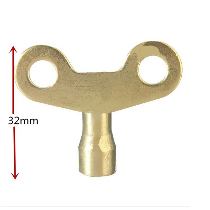 4pcs Key For Water Tap Solid Brass Special Lock Radiator Plumbing Bleed Key Square Socket Hole Water Tap Faucet Key