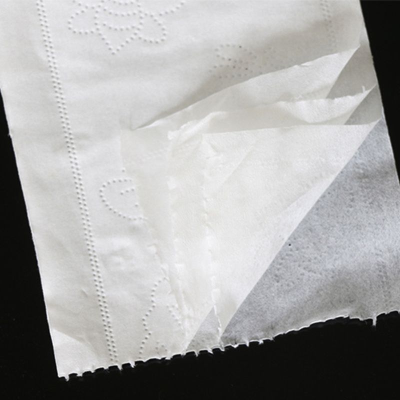 Papier toilette blanc lisse et doux à 6 rouleaux | Papier toilette Premium série professionnelle à 4 plis