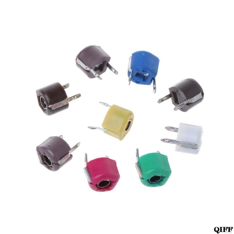 45 Pcs 9 Values Trimmer Capacitor Kit Assorted Adjustable Variable Capacitors APR29