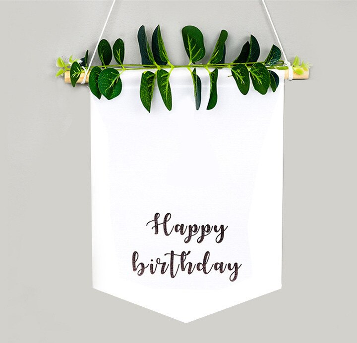 Happy Birthday 1-9th Banner Balloons Flag Bunting Forest Garland Kids Baby Shower First Birthday Party Decoration Supply: happy birthday