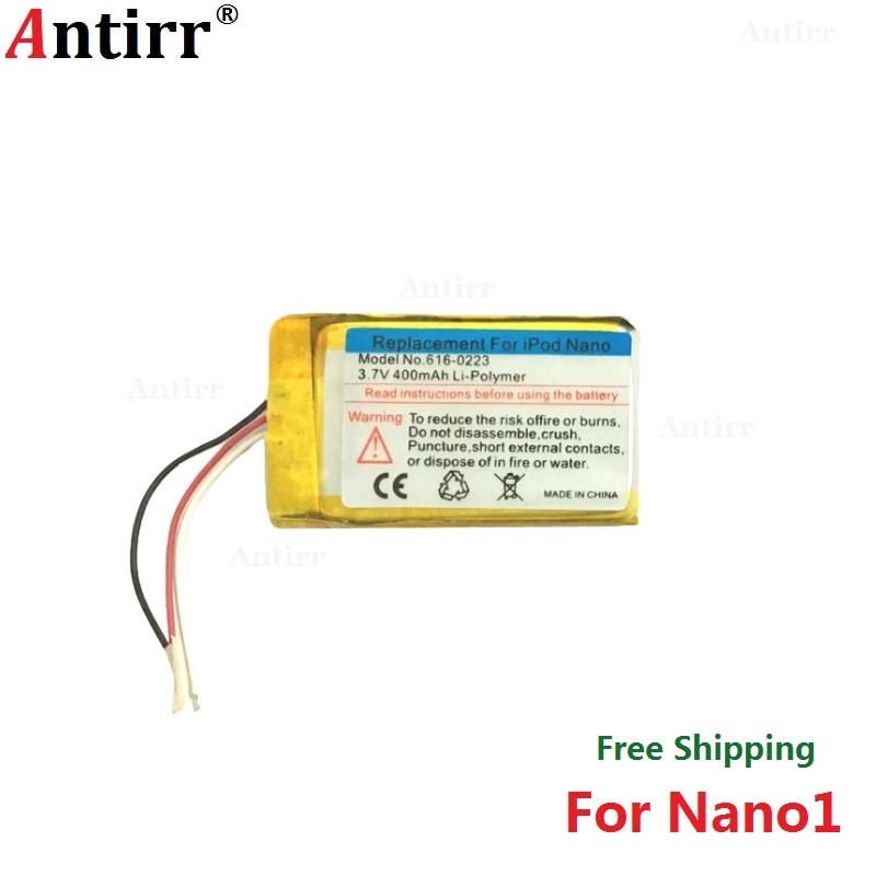Antirr Vervanging Batterij Voor ipod Nano1 1st Gen Generatie MP3 Li-Polymer Oplaadbare Nano 1 616-0223 Batterijen