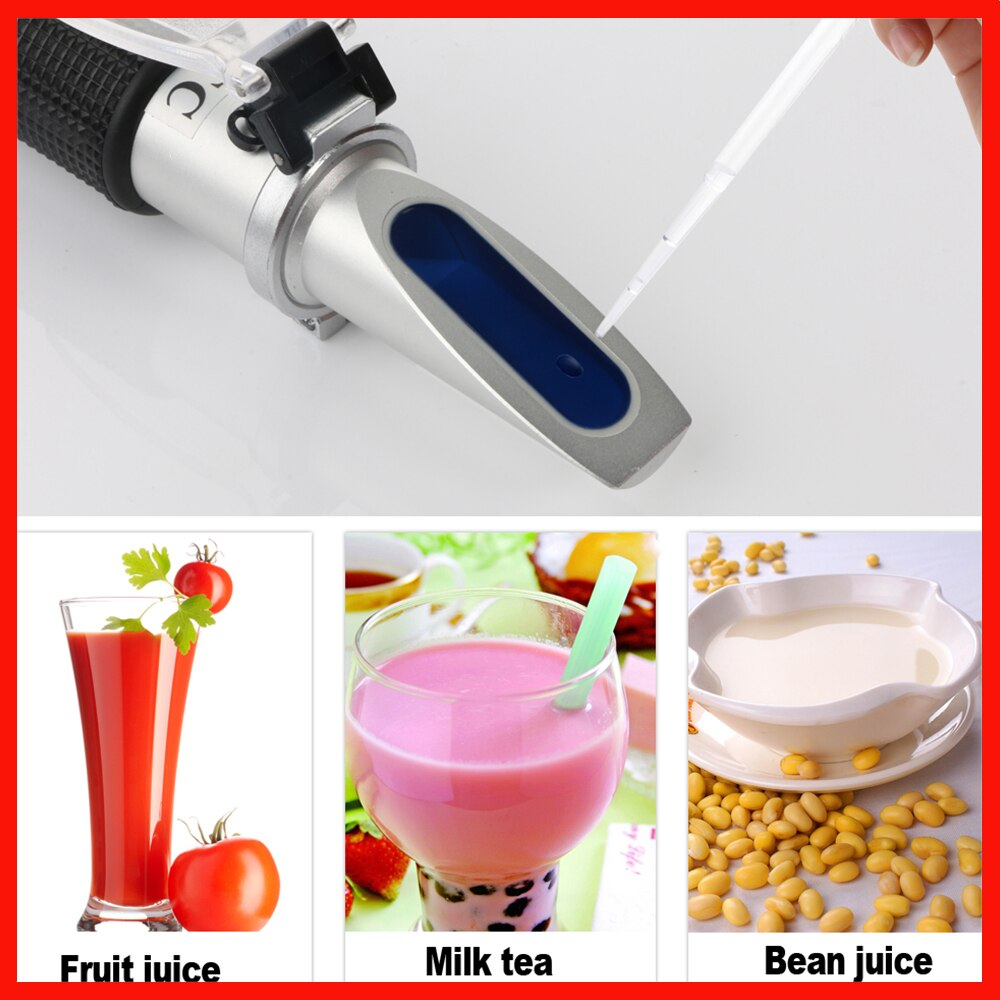 RZ Handheld Soy milk refractometer concentration meter 0~30% bean juice milk Brix meter refractometer sugar meter Refractometer