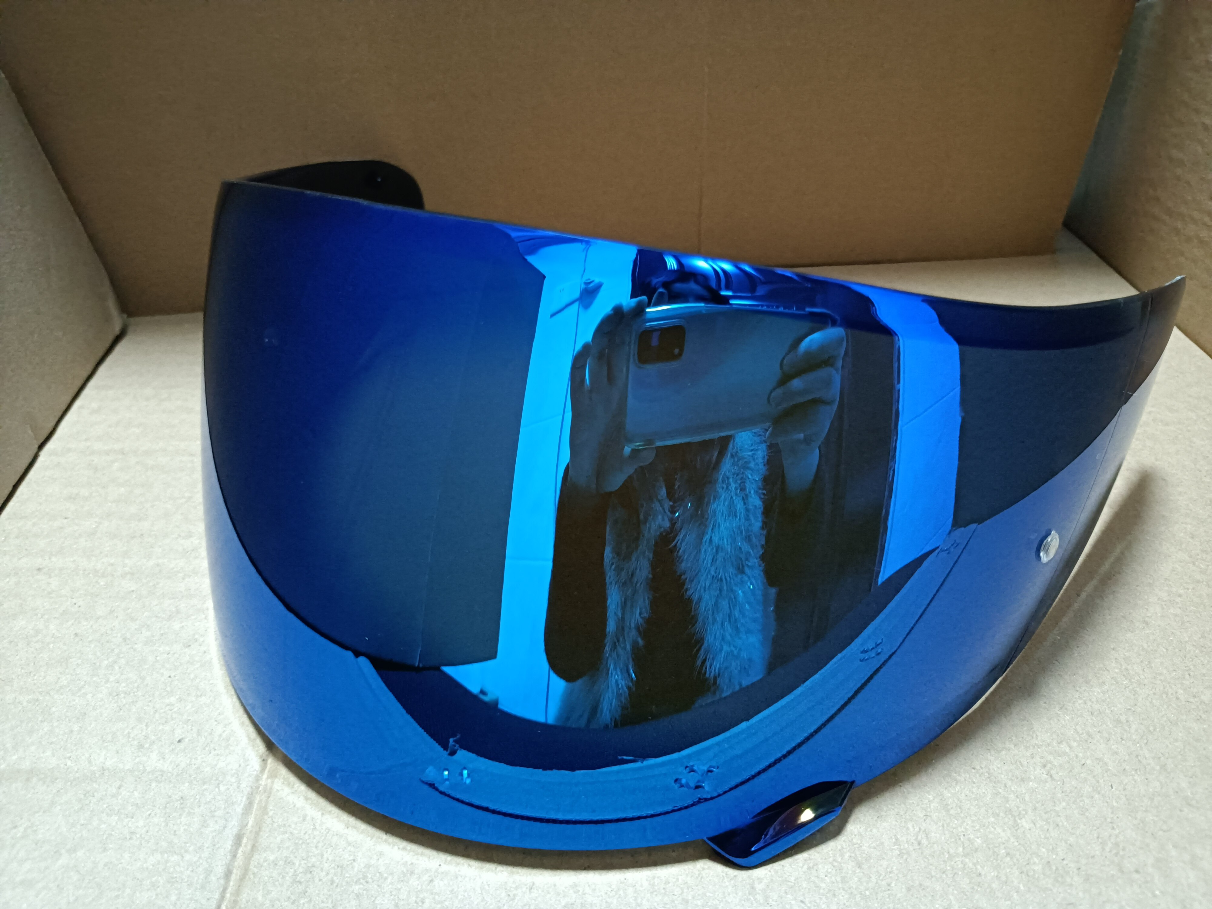 For SHOEI X14 Z7 Z-7 CWR1 CWR-1 RF1200 RF-1200 Xspirit X-Spirit NXR Motorcycle Helmet Visor Lens Case Anti-UV PC Shield Mask: Deep Revo Blue