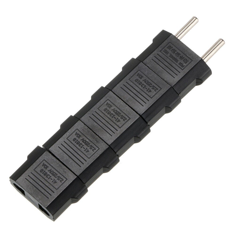 1 stücke Universal--uns EU Stecker Adapter USA toEuro Europa Reise Ladegerät Adapter Stecker Auslauf Konverter 2 Runde Buchse eingang Stift