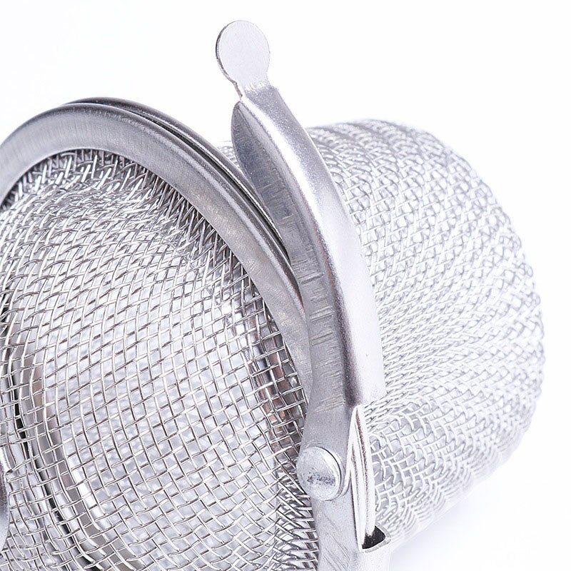Stainless Steel Tea Ball Tea Set Filter Sphere Lock Spice Tea Ball Filter Seasoning Bag Filter Mesh Kitchen Filter Gadget