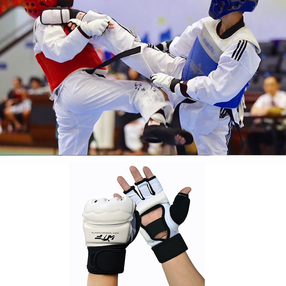 2 stk voksne beskyttelseshandsker til børn taekwondo fodbeskytter ankelstøtte kæmper fodbeskyttelse kickboxing støvle godkendt håndflade beskytte