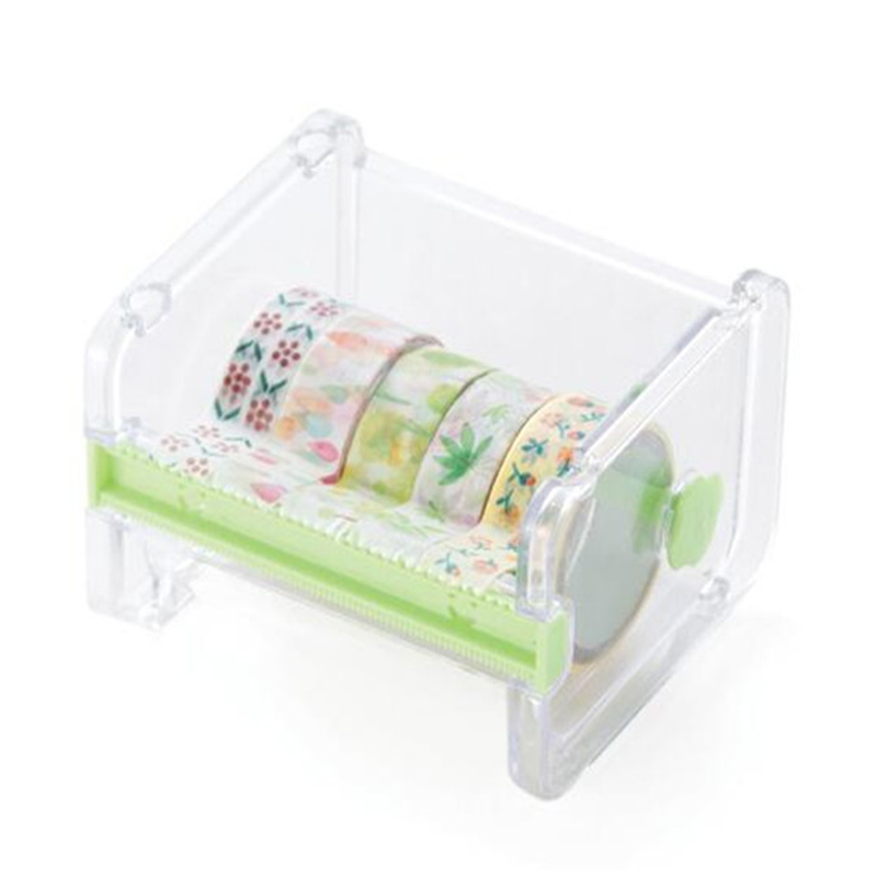 Washi Tape Dispenser Cutter Visible Desktop Multi Masking Tape Roll Holder Stationery For Desktop Diy Office Tape Dispenser Cutt
