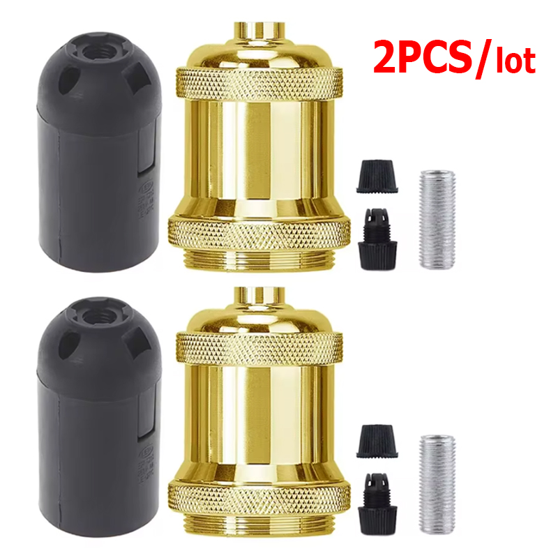 2 stücke retro lampen halter edison schrauben lampen halter e27/e26 lampen halter diy ring lampen halter