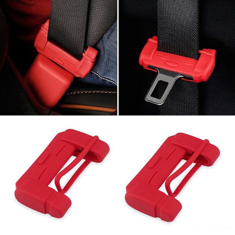 Car Safety Belt Buckle Covers Seat Protector for Renault Latitude Laguna Frendzy DeZir Safrane ZE Megane Kadjar R-Space