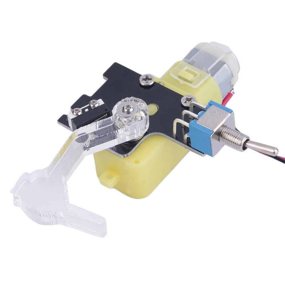 Acrylic Fully Assembled Useless Box Leave Alone Machine Turns Itself Off For Friends Families Black Party Toy DIY Box