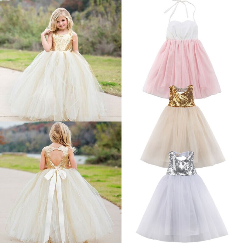Conjunto de vestido de dama de honor de boda Formal de de princesa de flor de chica chico