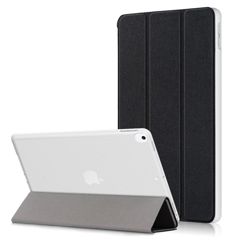 Ipad cover til ipad 7th generation etui, ipad 10.2 etui med auto wake/sleep, ipad 10.5 & ipad air 3 beskyttelsescover: Sort