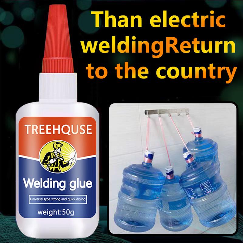 Metal Glue Heavy Duty Waterproof 50ML Metal Welding Glue With Nozzle Applicator Instant Bond Weld Metal Repair Glue Quick Drying