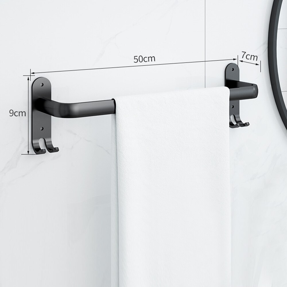 1Pc 30/40/50Cm Aluminium Wand-Badkamer Handdoek Rack Keuken Handdoek Opknoping Bar Thuis levert: A 50cm