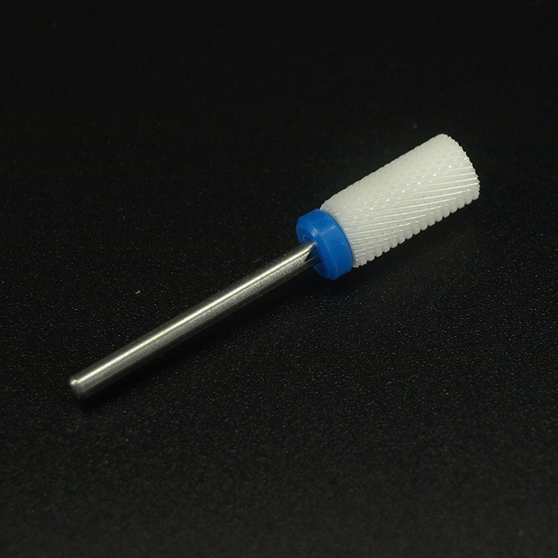 3 uds 3/32 "Punta Plana C, M, F Bit arte de uñas salón herramientas taladro eléctrico cerámica lima de uñas broca para manicura de uñas máquina