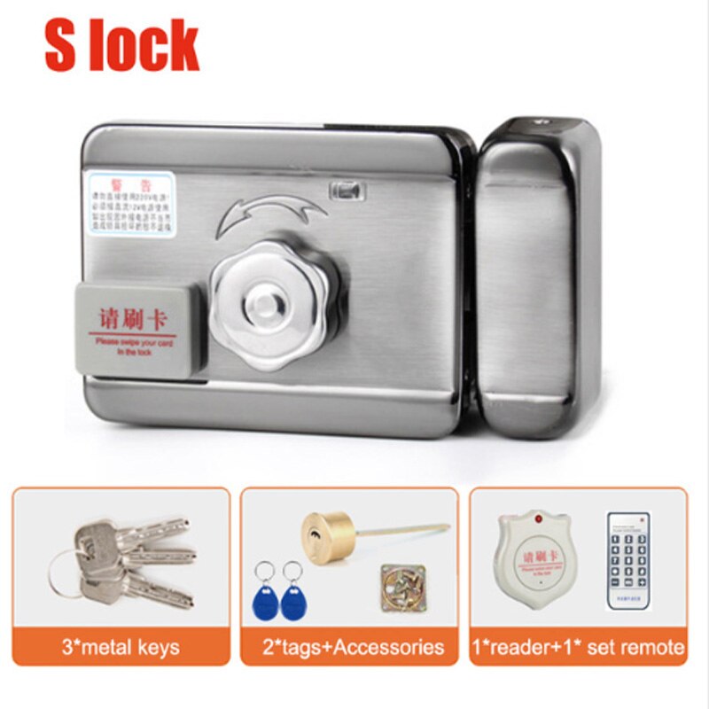 single/double access Door & gate Access Control system Electronic integrated RFID motorized lock with RFID reader