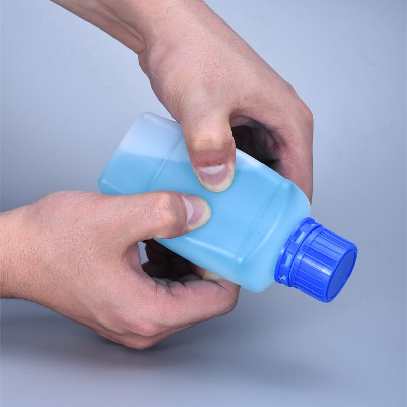 10Pcs Empty Square Plastic Bottles Leakproof Liquid Storage container Food Grade HDPE bottles 60ML/100ML/250ML