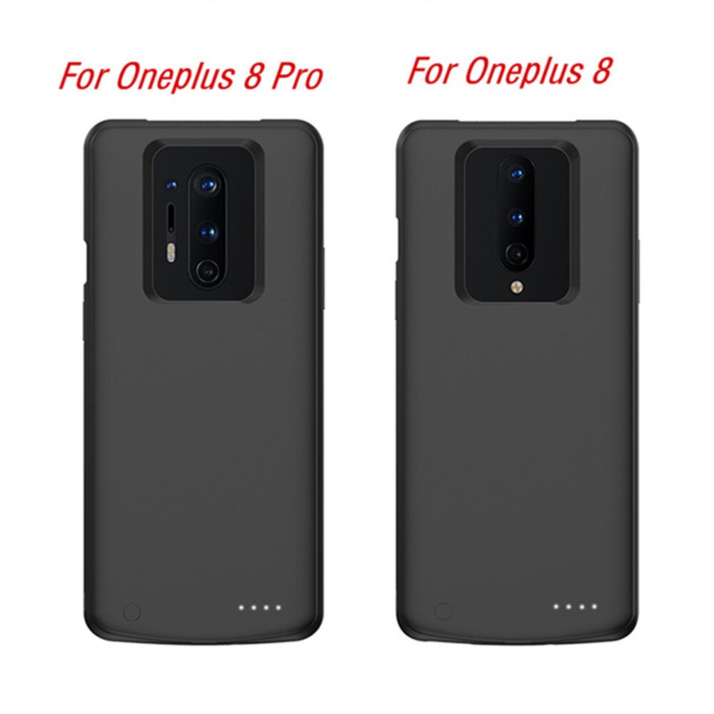 Hstnbveo 6800Mah Portable Backup Battery Charger Case Voor Oneplus 8 Pro Power Bank Batterij Case Voor Oneplus 8 batterij Case