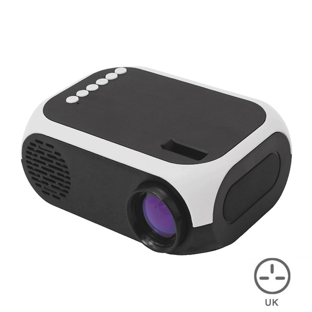 HD 1080P LED Projector Portable Mini Home Theater Cinema Lightweight USB AV HDMI GK99: White UK