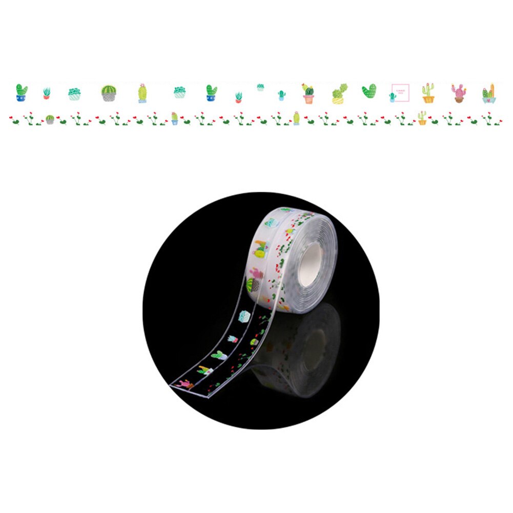 Obst/Baum/Kaktus Druck Wasserdicht selbst-Klebstoff PVC Küche Fliesen Aufkleber Waschbecken Badewanne Aufkleber Band Heimat Dekor Zauberstab Aufkleber: transparent / Sommer Frucht