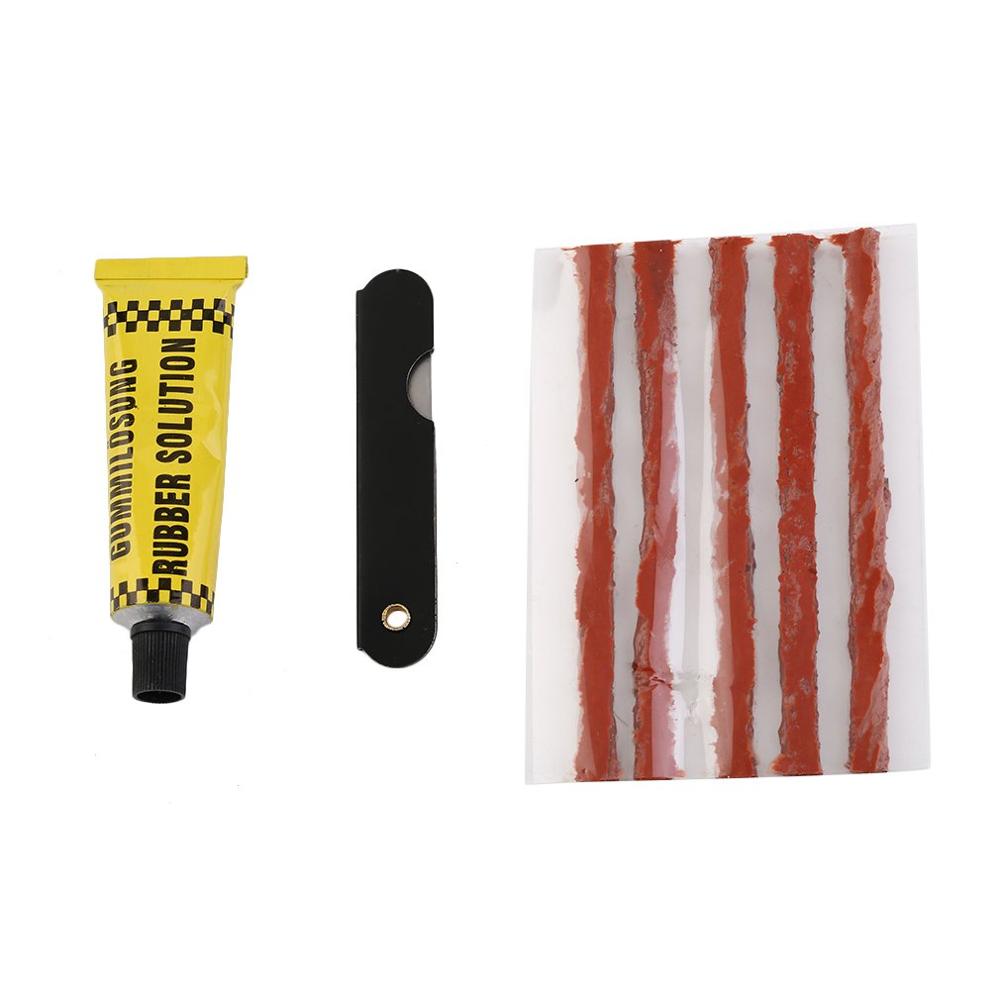 Useful Automobile Bike Tubeless Tire Repair Kit Tyre Puncture Car Tire Plug Repair Garage Tool Kit Accessories Set