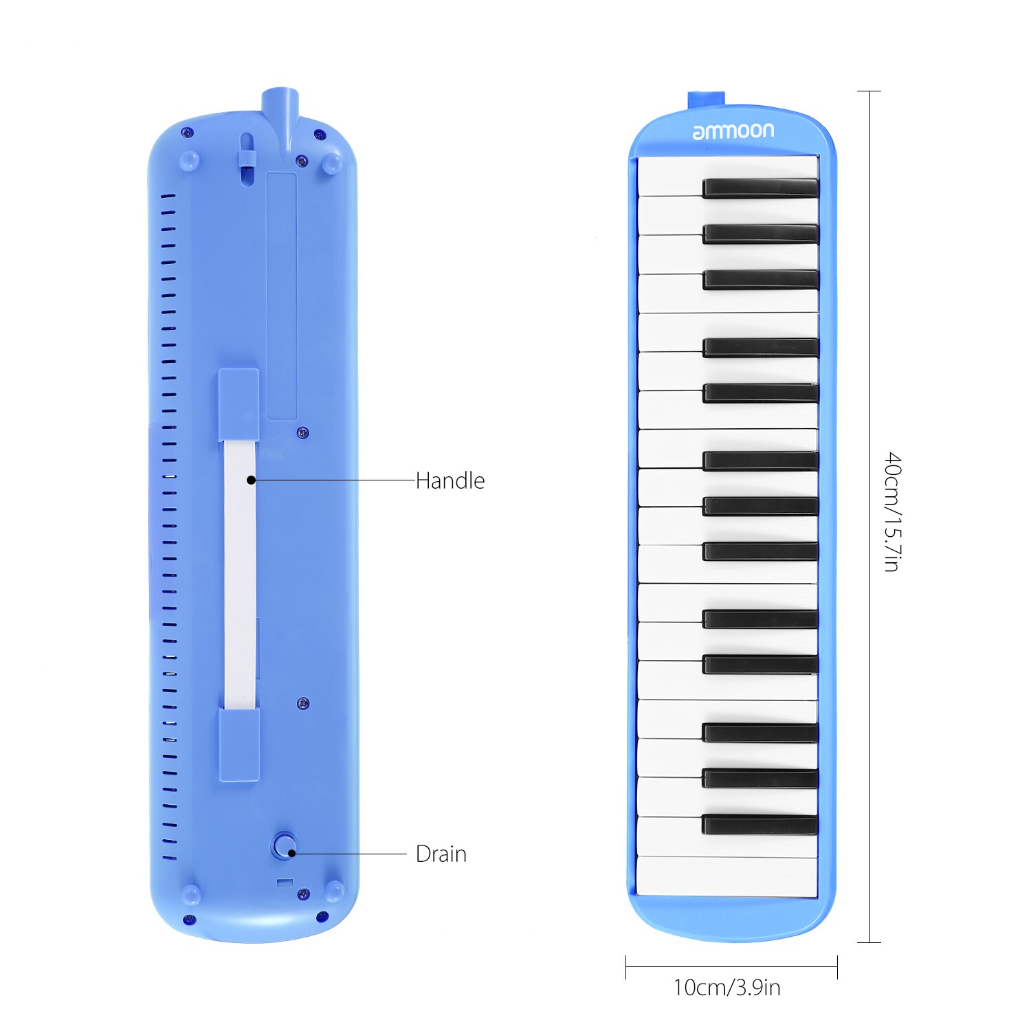 32 tangenter melodica pianica piano stil tangentbord munspel mun orgel munstycke rengöringsduk bärväska för barn musikaliska