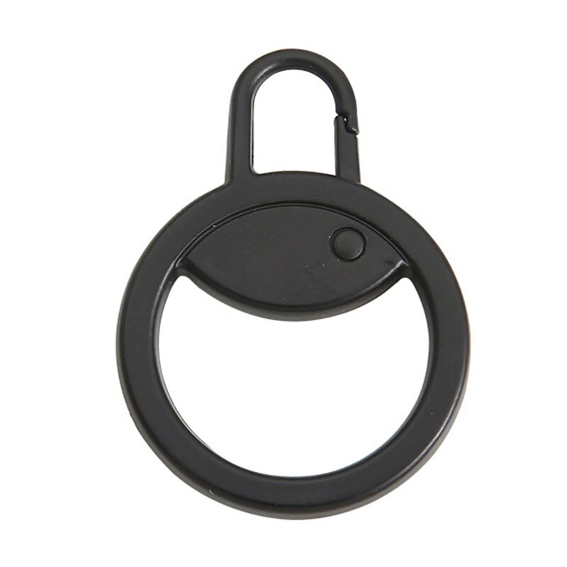 Ring Rits Puller Afneembare Rits Pull Tab Hoofd Instant Reparatie Tools Voor Bagage Koffer Boot Jas Jas Schoenen Rugzak Tas: Black