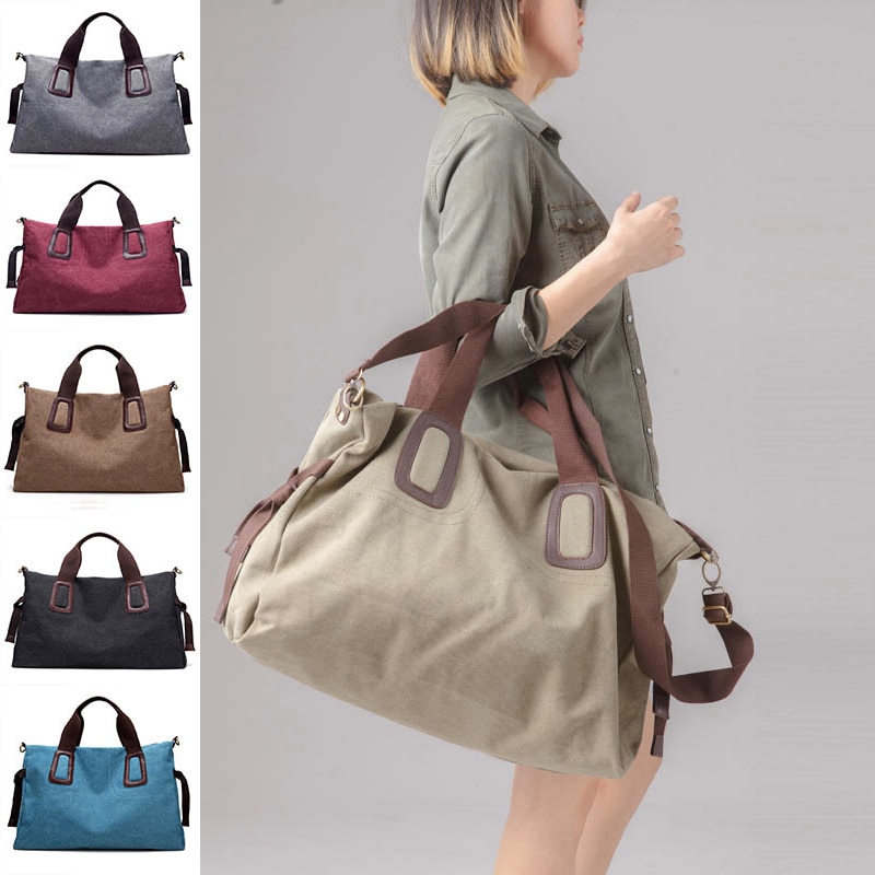 Frauen Leinwand Tasche Handtasche für Frauen Schulter Tasche lässig tragen-beständig Crossbody Große Tasche Elegante Tote Bolso Mujer