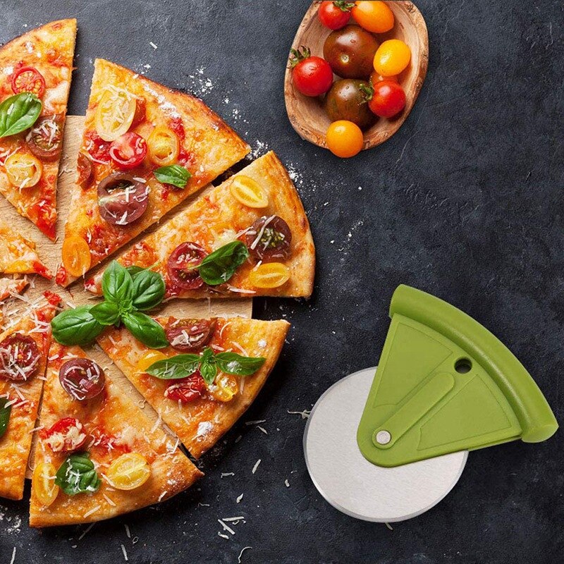 Pizza Cutter Wiel Met Beschermende Guard-Draagbare Pizza Slicer Met Scherpe Roestvrijstalen Lemmet, Duurzaam Blade Cover