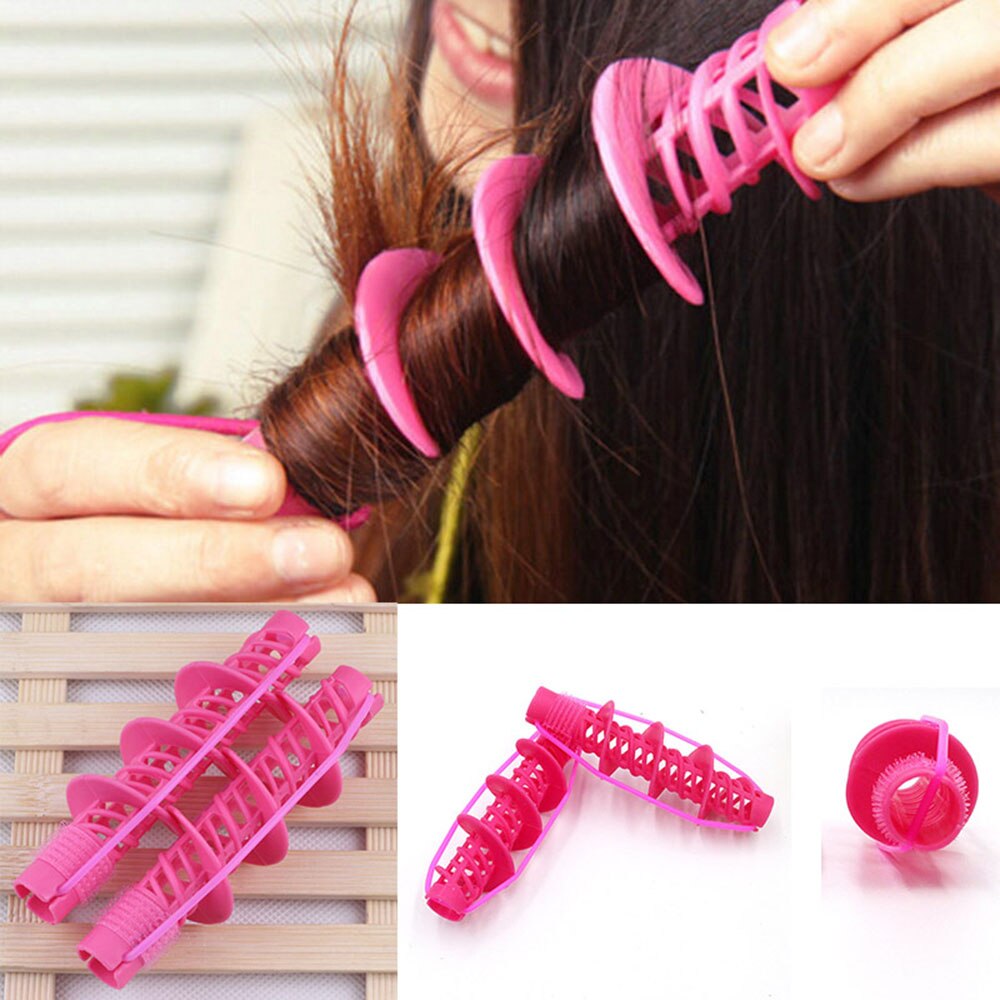 2 Stck Haar Pflege Natürliche Große Welle Locken Rollen-lockenwickler Eisstockschießen Styling Werkzeug für Mädchen Damen