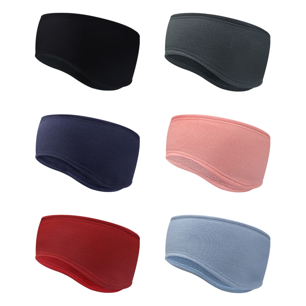 1pcs Soft Polar Fleece Running Headband Winter Warmer Ear Muff Ski Windproof Ear Protection Unisex Soft Hair Bandage For Men