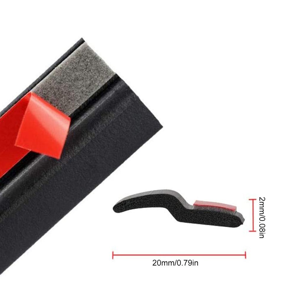Autodeur Rubberen Afdichting Strips Z Vormige Trim Geluidsisolatie Epdm Tochtstrip Z Type Rubber Afdichting Voor Auto Interne Accessoires