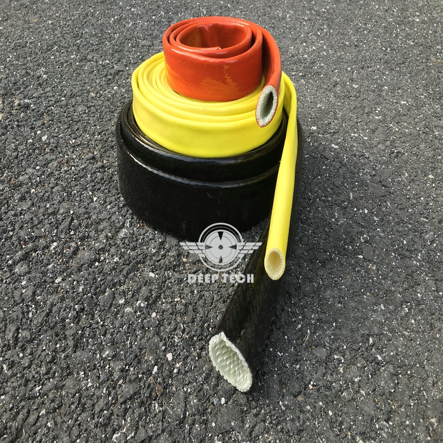 Deeptech 3/8 " (10mm)-1m isolering brandmuffe slange isolering beskyttelse brandhæmmende