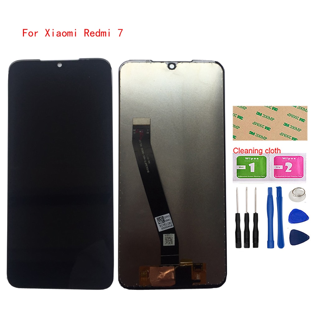 Mobiele Lcd Display Voor Xiaomi Redmi 7 Lcd-scherm Touch Screen Assembly Touch Gereedschap Digitizer 3M Lijm Doekjes