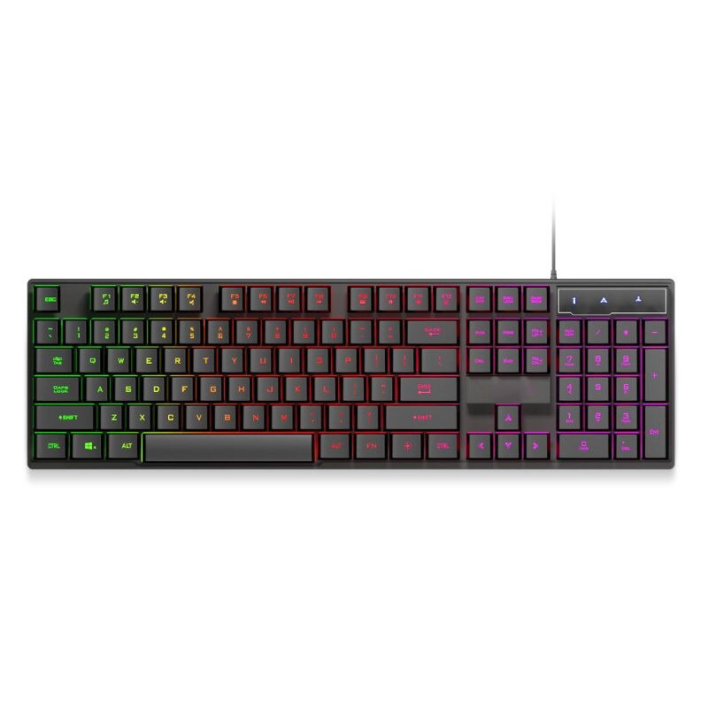 USB Wired Gaming Keyboard 104 Keycaps Gamer Key Board with Imitation Mechanical Backlight RGB Keyboard: Default Title