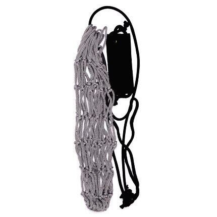 Handle Solo Soccer Kick Trainer with Ball Locked Net Football Ball Bungee Elastic Training Juggling Net Size 3, 4, 5: grey