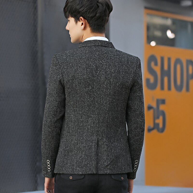 Slim men Suit Jacket Long-sleeved Business Casual men Blazer Coats Asian size S M L XL XXL XXXL