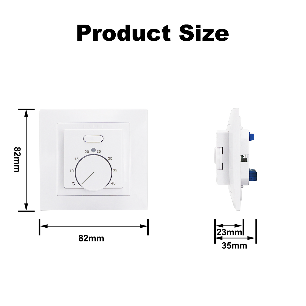 Termostato de habitación MINCO HEAT Electric MK05, controlador de temperatura de 220V 16A para sistema de calefacción por suelo radiante