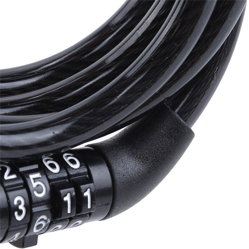 Lock Security Code Lock Multifunctional Bicycle Lock Anti-Theft Security Code Combination Lock Strengthen Steel Bike Cable