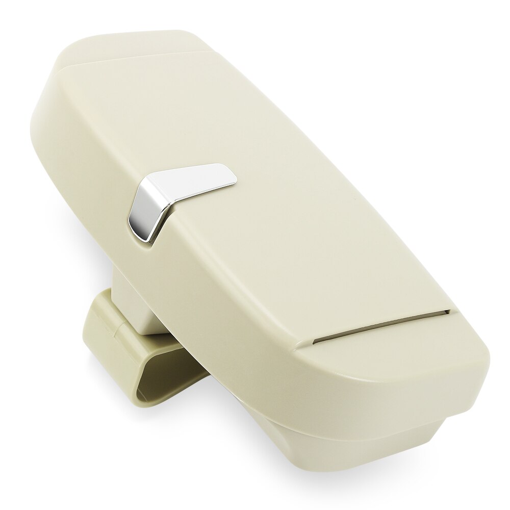 Voiture pare-soleil lunettes boîte porte-lunettes pince pour BMW MINI COOPER R56 R55 R60 R61 Countryman F55 F56 F60: styl 2 Beige